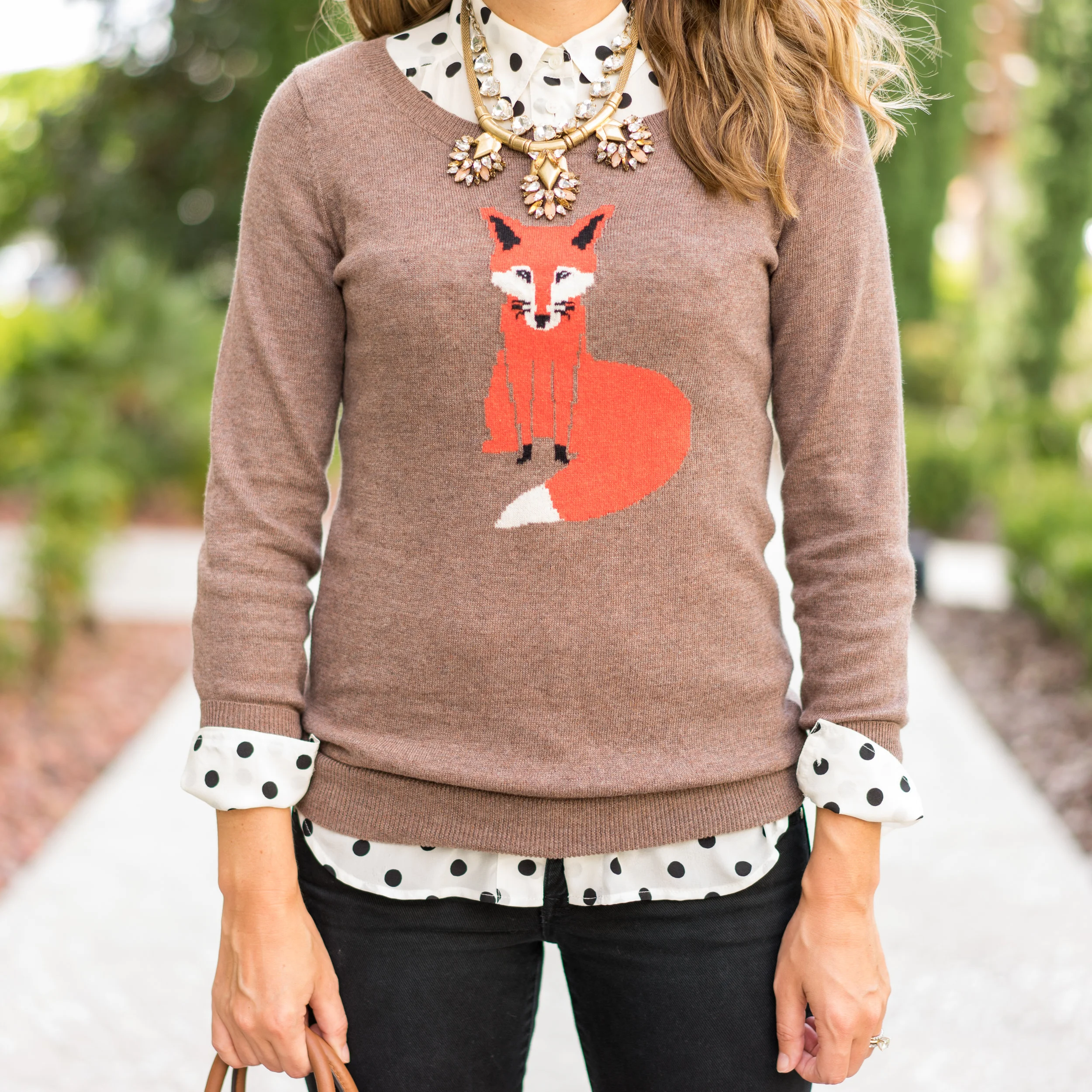 J crew hotsell fox sweater